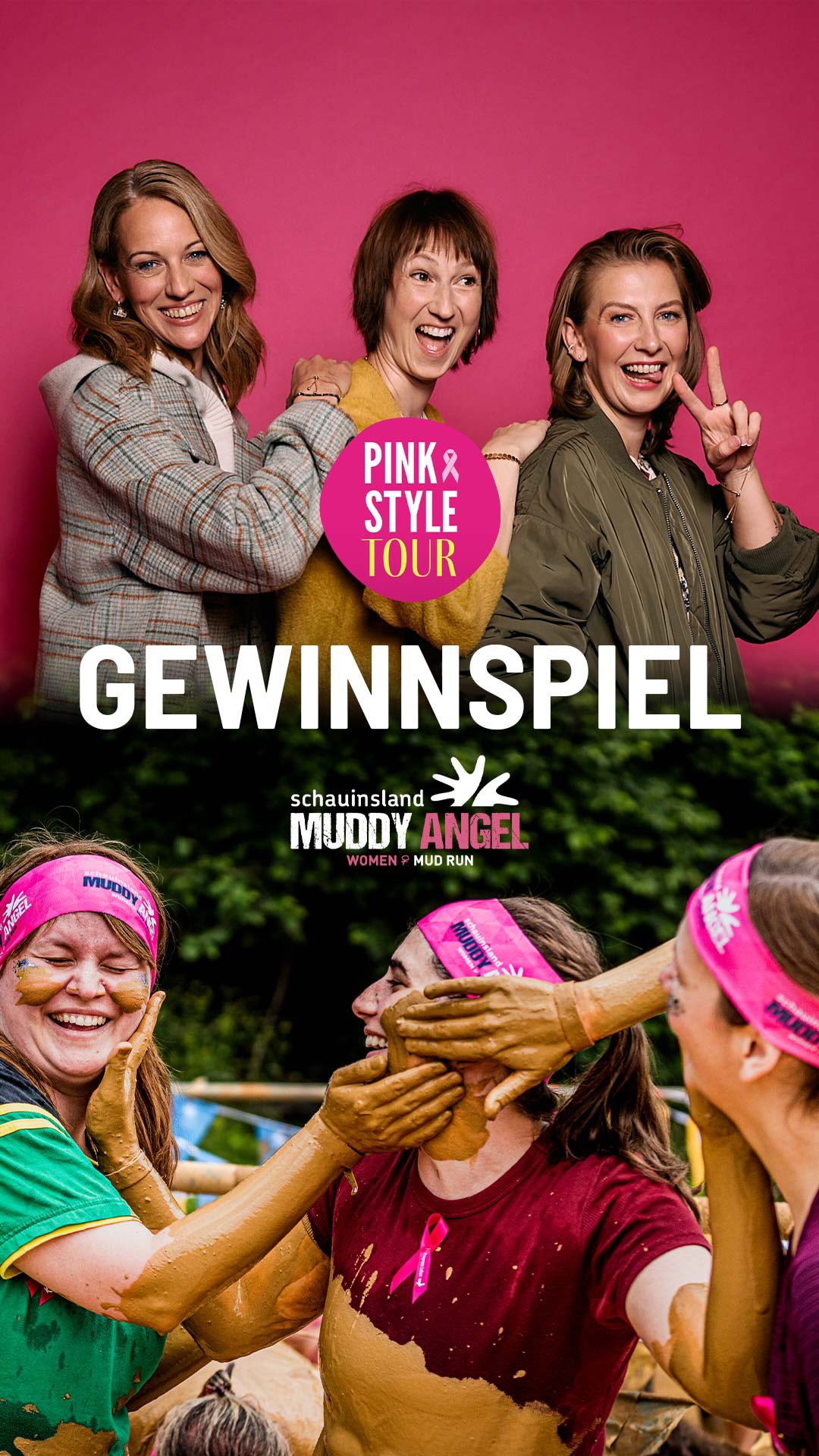 💗 Dieser Gewinn ist nur für dich 💗

Manchmal braucht es einen Tag, an dem du nichts leisten musst. Einen Tag, an dem du dich einfach schön, stark und ganz bei dir fühlen darfst. ✨

Genau deshalb verlosen die @pinkstyletour und der @muddyangelrun gemeinsam ganz besondere Glücksmomente exklusiv für eine Brustkrebspatientin:

✨ 1 Teilnahmeplatz für die PINK STYLE TOUR 2026 in Hamburg am 02.10.2026

Ein besonderer Tag, an dem es nur um dich geht. 
Dich erwarten:
💄 ein beeindruckendes Makeover von professionellen Make-up- und Hairstylist/innen 🎤 wertvolle Keynote-Speeches 🧘‍♀️ heilsame Yoga- und Breathwork-Sessions 💗 Zeit für dich, dein Wohlbefinden und dein Selbstbewusstsein

Und weil manche Glücksmomente noch schöner sind, wenn wir sie mit den Menschen teilen, die an unserer Seite sind, gibt es zusätzlich:

💕 2 Tickets für einen schauinsland Muddy Angel Run für deine Herzensmenschen

Denn als Brustkrebspatientin kannst du selbst kostenlos als Strong Angel teilnehmen. Mit den gewonnenen Tickets kannst du zwei Menschen mitnehmen, mit denen du diesen besonderen Tag gemeinsam erleben möchtest. ✨

So kannst du teilnehmen:
💗 Folge @muddyangelrun und @pinkstyletour  💗 Like diesen Beitrag 💗 Markiere deine Herzensmenschen in den Kommentaren

ℹ️ Das Gewinnspiel endet am 26.07.2026 um 23:59 Uhr. Die Gewinnerin wird per Instagram-Direktnachricht informiert. Weitere Informationen zu den Gewinnspielrichtlinien findest du über den Link in der Bio von @muddyangelrun.

Viel Glück! 💗✨
