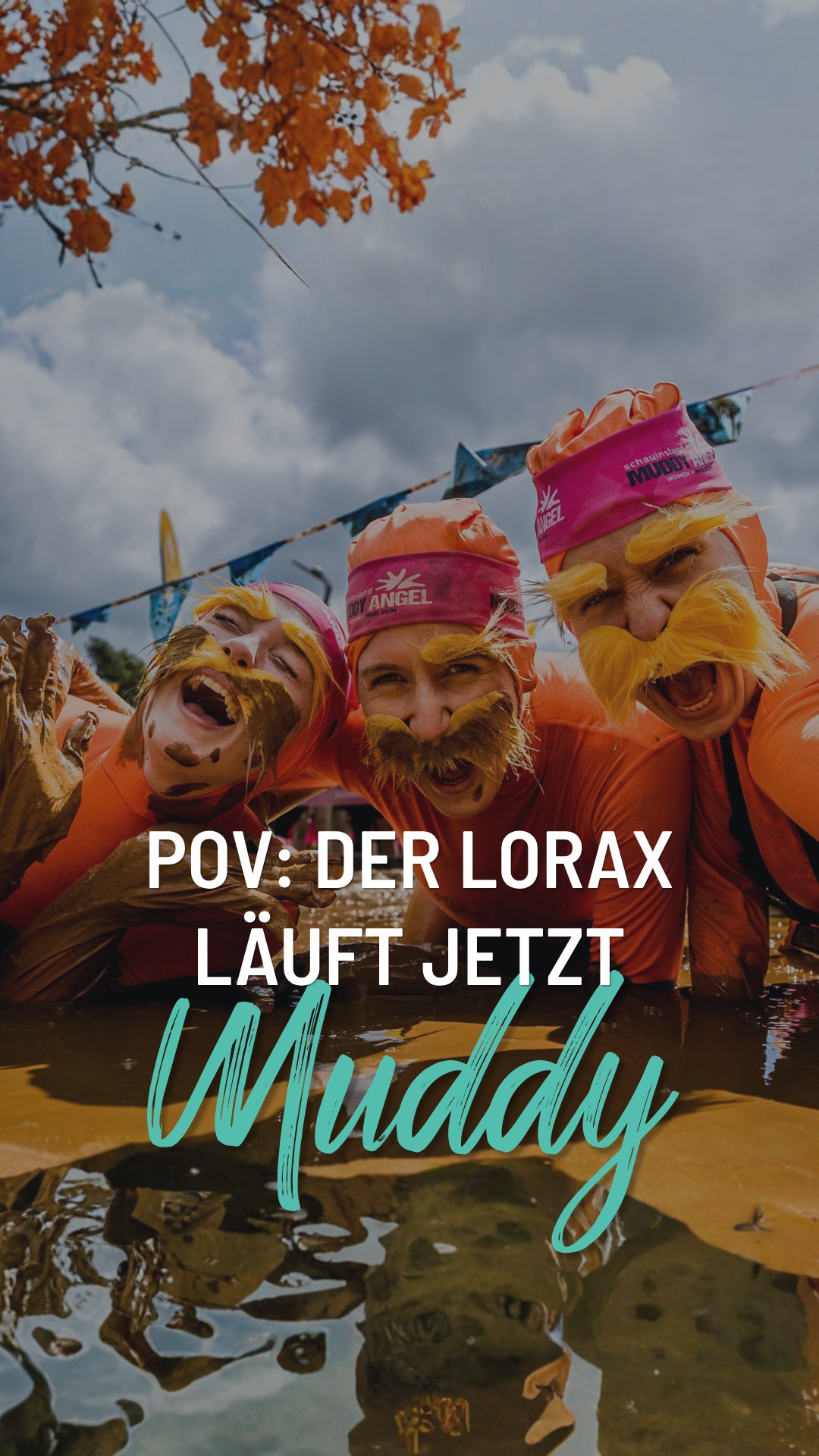 Der Lorax läuft jetzt Muddy! 🌳🧡

Wer sagt eigentlich, dass man einen Hindernislauf in normalen Klamotten laufen muss? 👀

Für diese drei hieß es: Rein ins Lorax-Kostüm, ab auf die Strecke und Kopf aus, Spaßfaktor mal 2000! 😂🏃‍♀️💨

Denn bei uns steht neben Schlamm, Hindernissen und Mädelszeit vor allem eines ganz oben: gemeinsam Spaß haben! 🫶

Jetzt seid ihr dran: Welches Kostüm habt ihr bei unseren Läufen schon gerockt? Oder als was würdet ihr beim nächsten Mal an den Start gehen? 👇

#muddyangelrun #muddysgowild